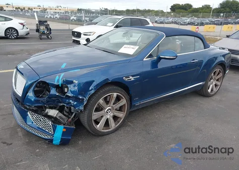 2016 Bentley Continental Gt W12 z USA, uszkodzony, nr VIN SCBGU3ZA3GC052654